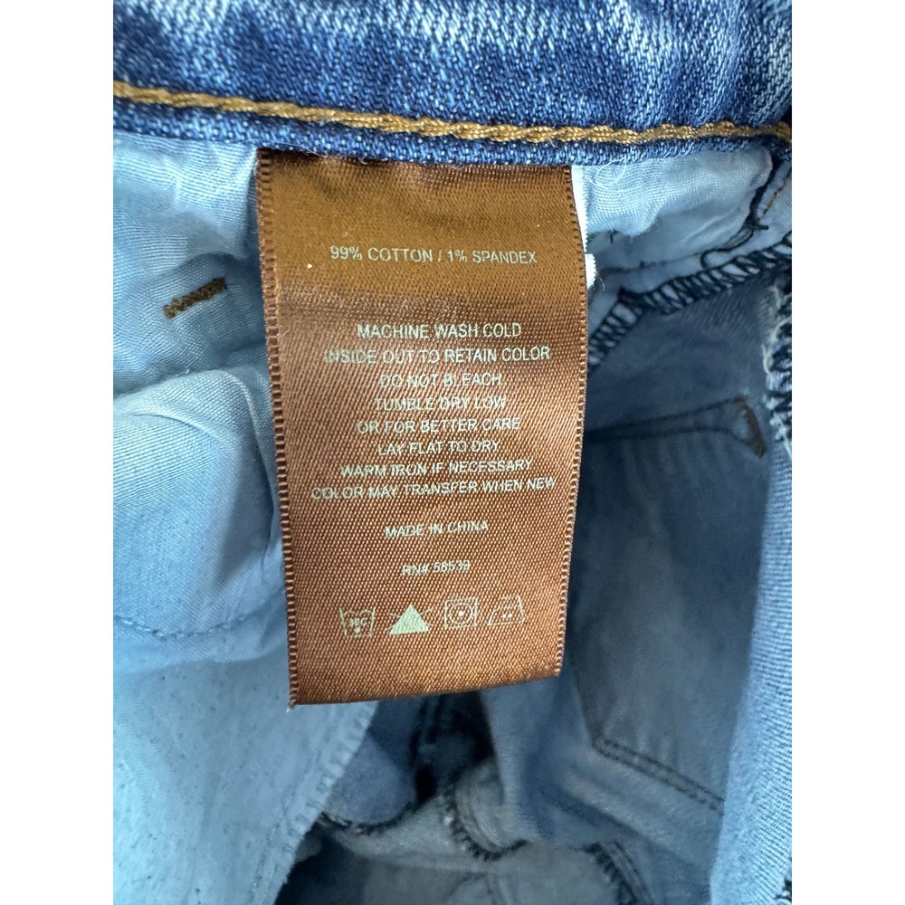 Kut from the Kloth Womens Size 2 Skinny Ankle Jeans Medium Wash Raw Frayed Hem - Picture 7 of 7